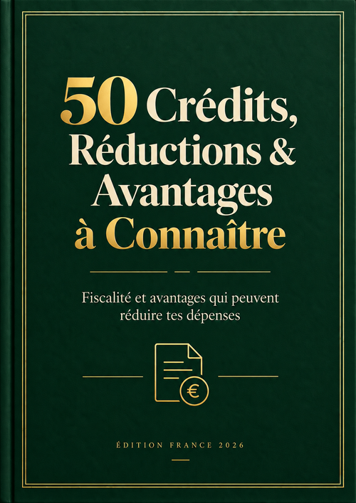 Couverture de l'ebook 50 Crédits, Réductions & Avantages à Connaître