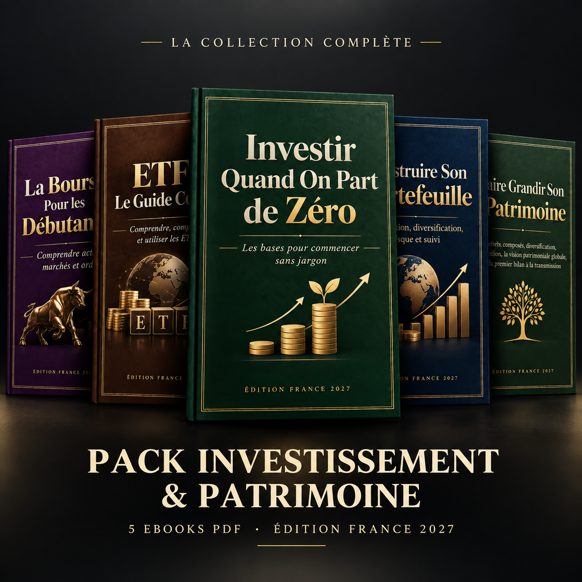 Pack Investissement et Patrimoine – 5 Ebooks PDF
