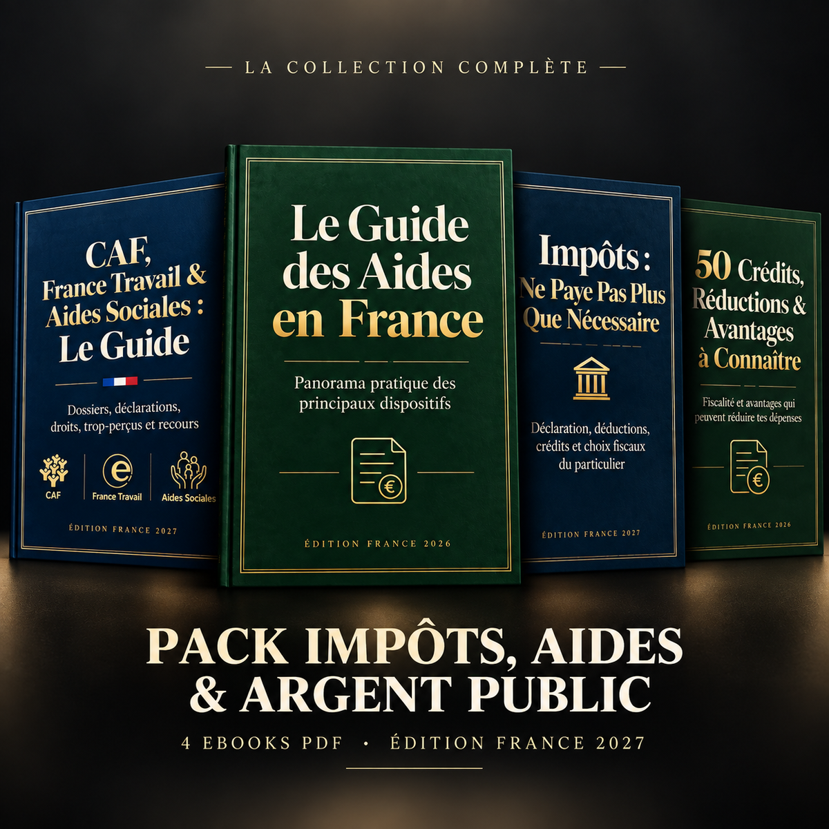 Pack Impôts, Aides et Argent Public – 4 Ebooks PDF