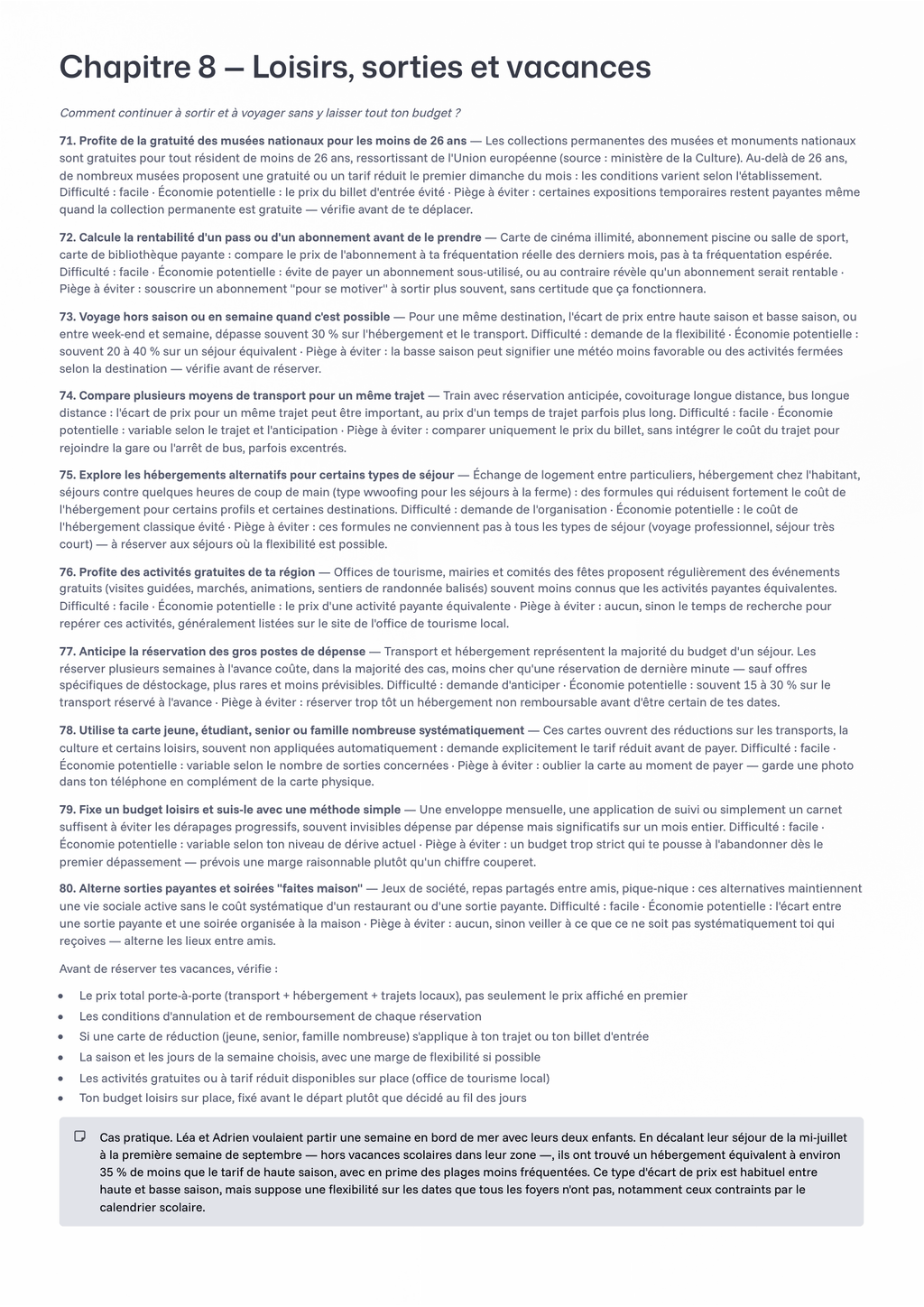 100 Astuces pour Dépenser Moins