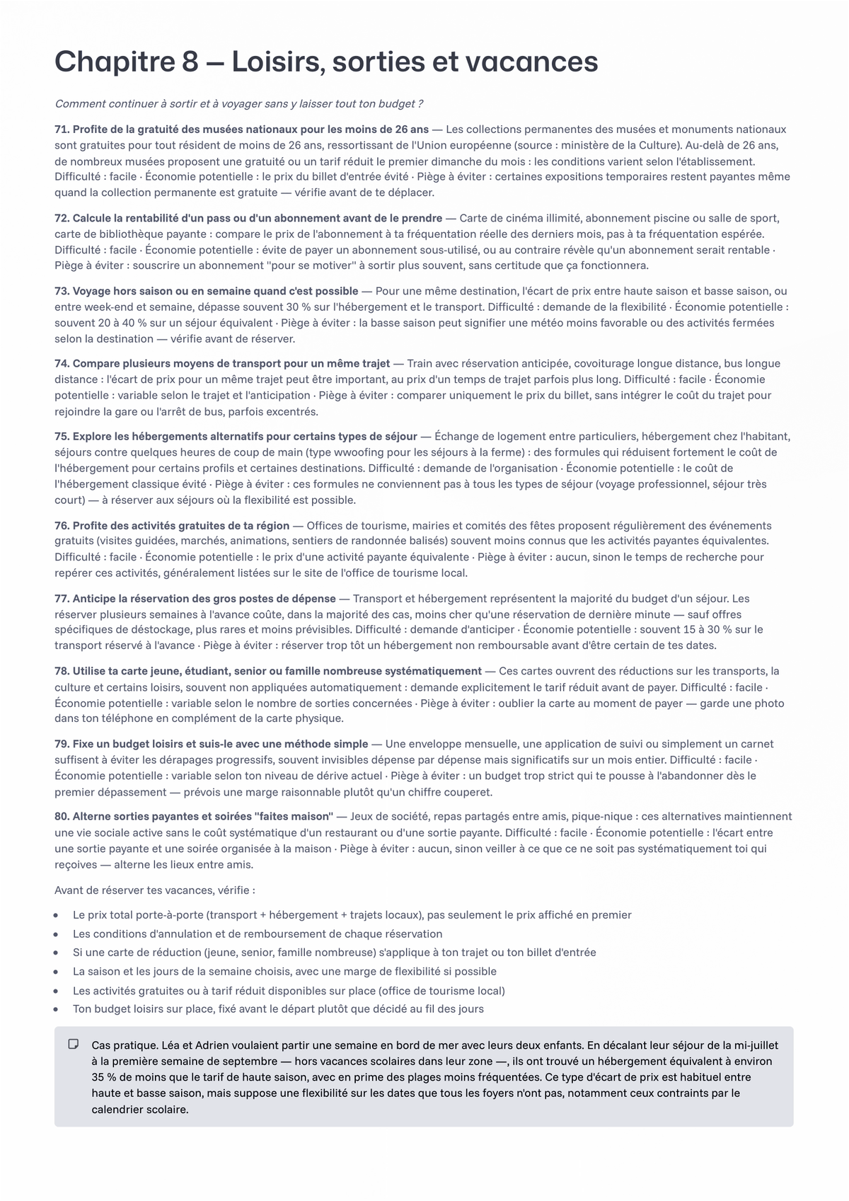 100 Astuces pour Dépenser Moins