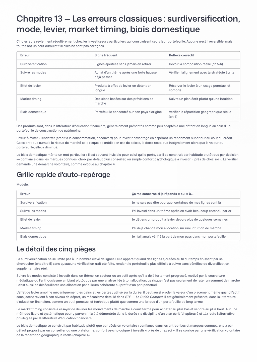 Construire Son Portefeuille