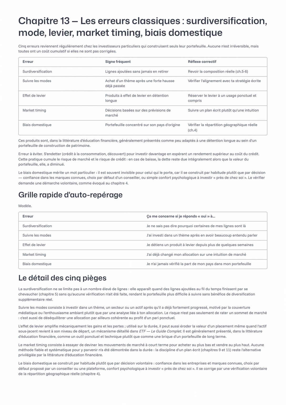 Construire Son Portefeuille