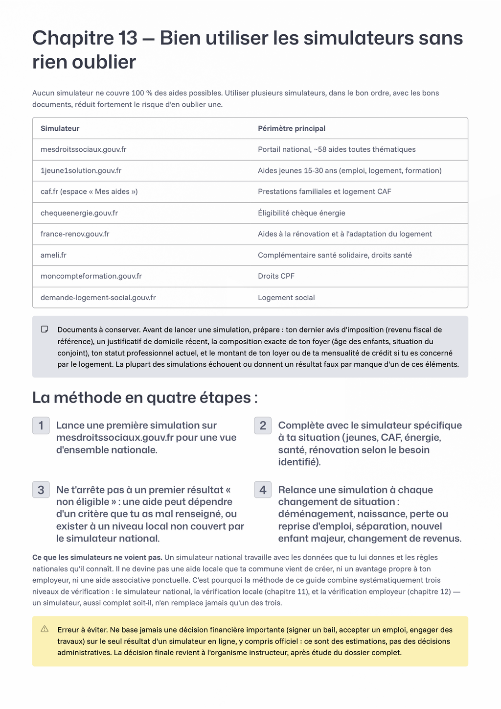Le Guide des Aides en France