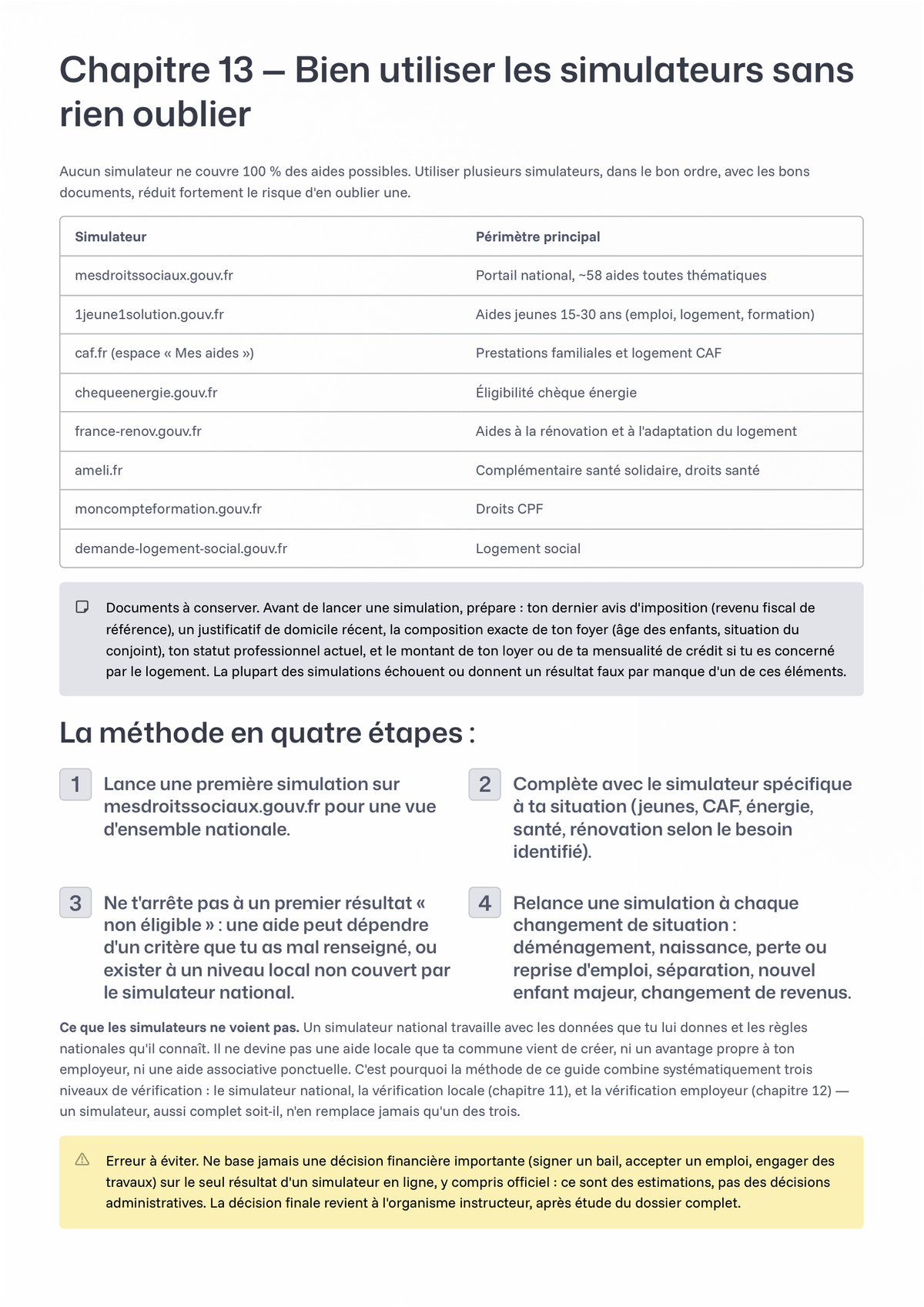 Le Guide des Aides en France
