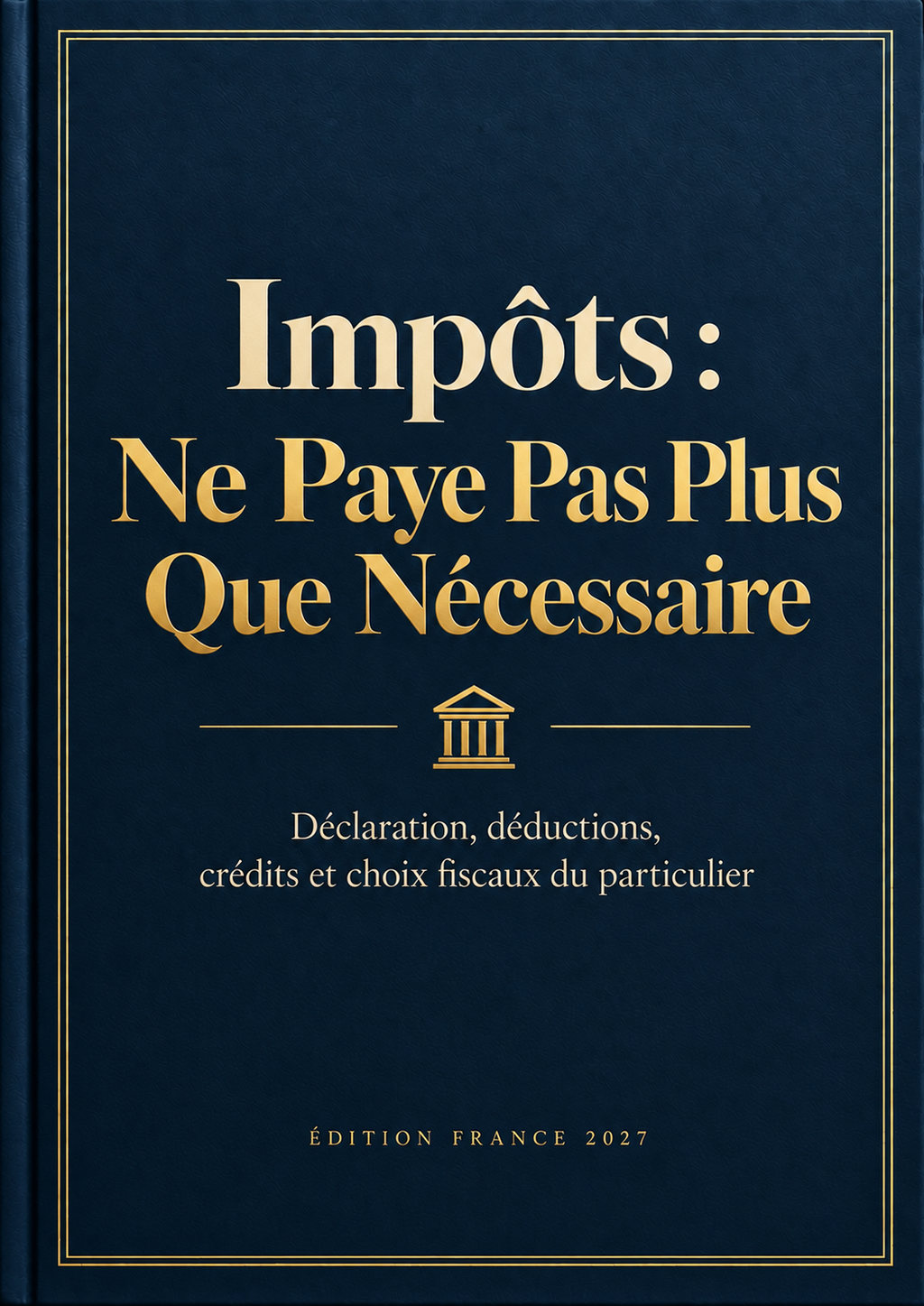 Couverture de l'ebook Impôts : Ne Paye Pas Plus Que Nécessaire